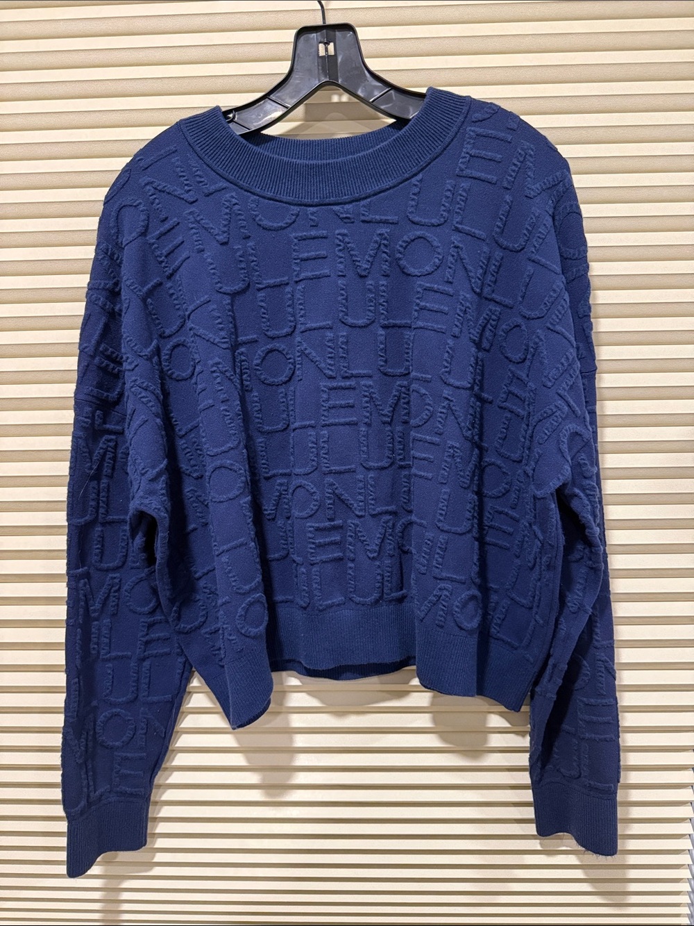 lululemon athletica Embossed Logo Crewneck Sweater - Navy